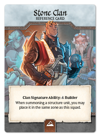 Stone Clan Reference Card