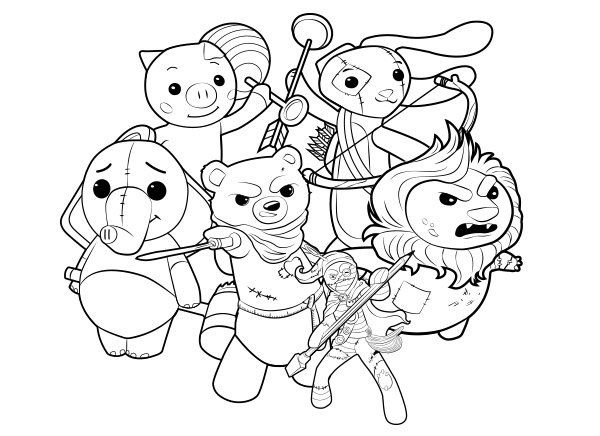 Stuffies Coloring Book